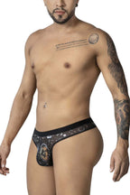 CandyMan Sun Moon Thongs - Black-White