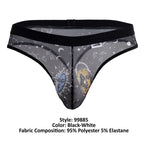CandyMan Sun Moon Thongs - Black-White