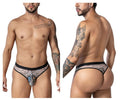 CandyMan Sun Moon Thongs - Nude-Black