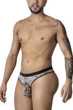 CandyMan Sun Moon Thongs - Nude-Black