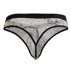 CandyMan Sun Moon Thongs - Nude-Black