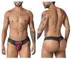 CandyMan Lace Leopard Thongs - Animal Print