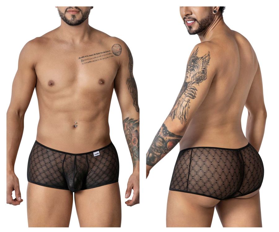 CandyMan Geometric Mesh Trunks - Black