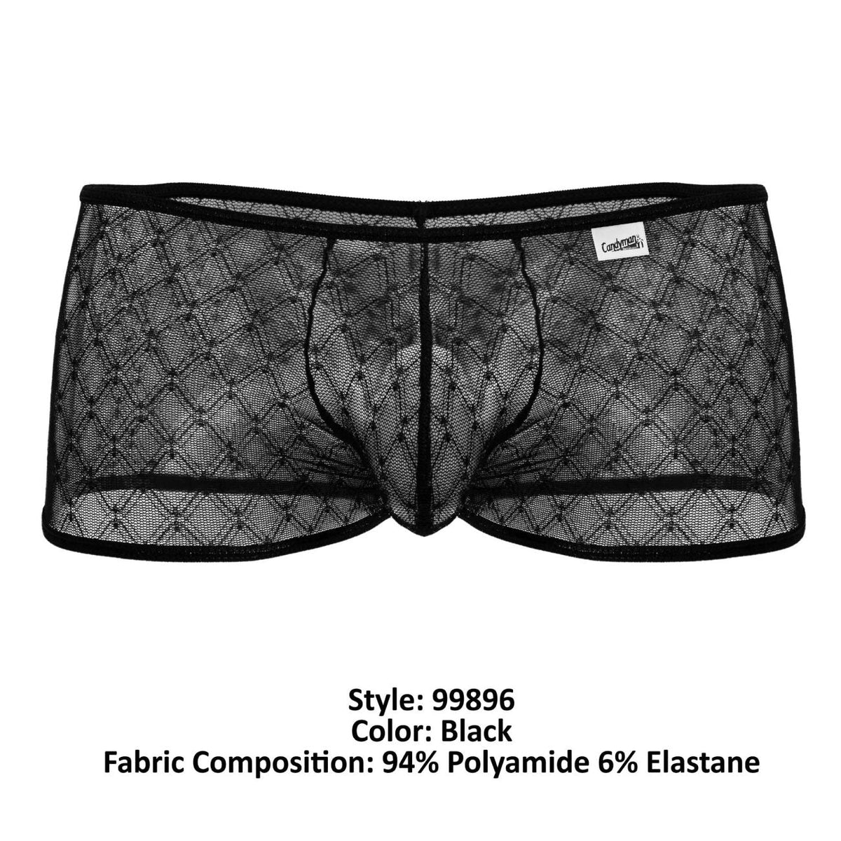 CandyMan Geometric Mesh Trunks - Black