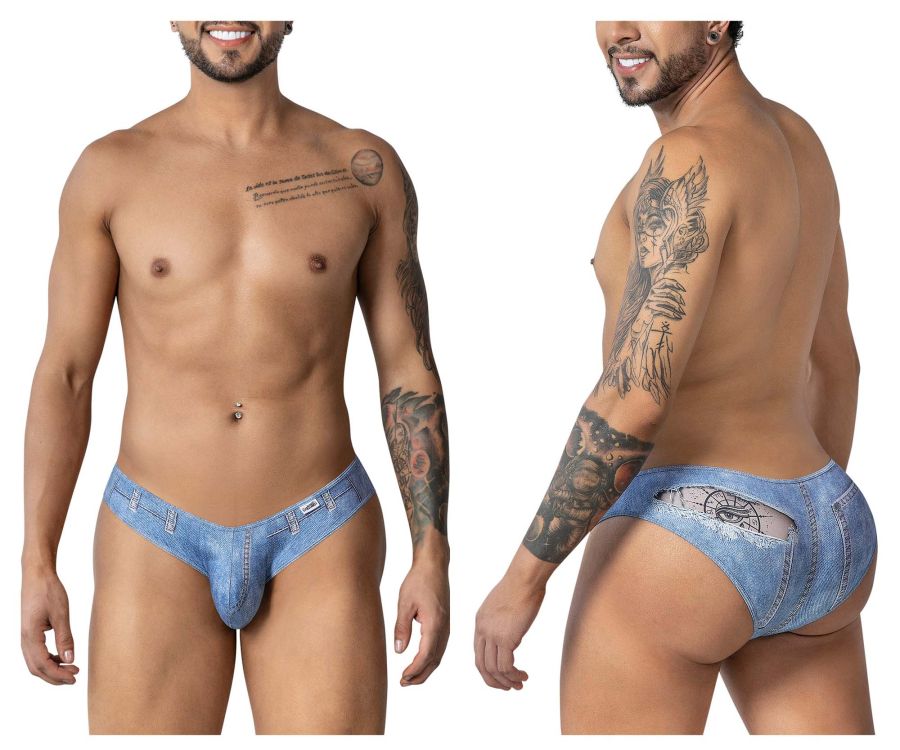 CandyMan Cowboy Briefs - Denim Blue