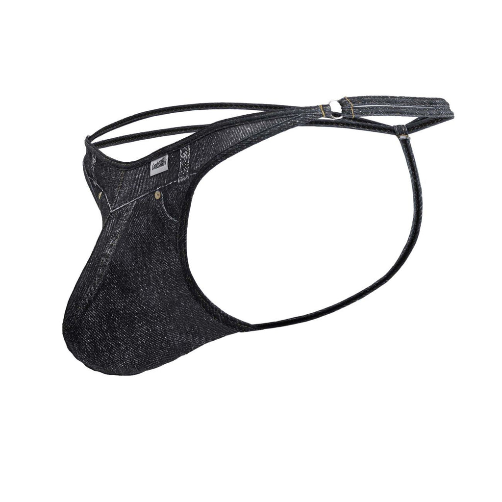 CandyMan Cowboy Thongs - Denim Black