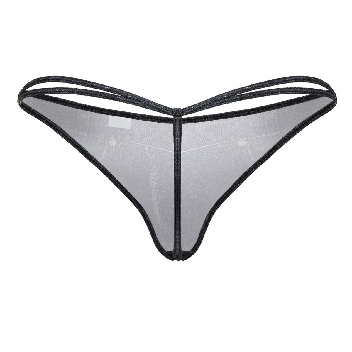 CandyMan Cowboy Thongs - Denim Black