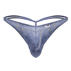 CandyMan Cowboy Thongs - Denim Blue