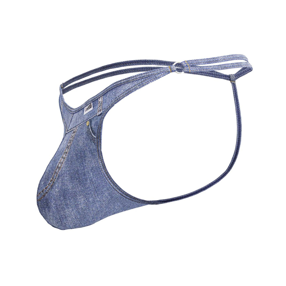 CandyMan Cowboy Thongs - Denim Blue