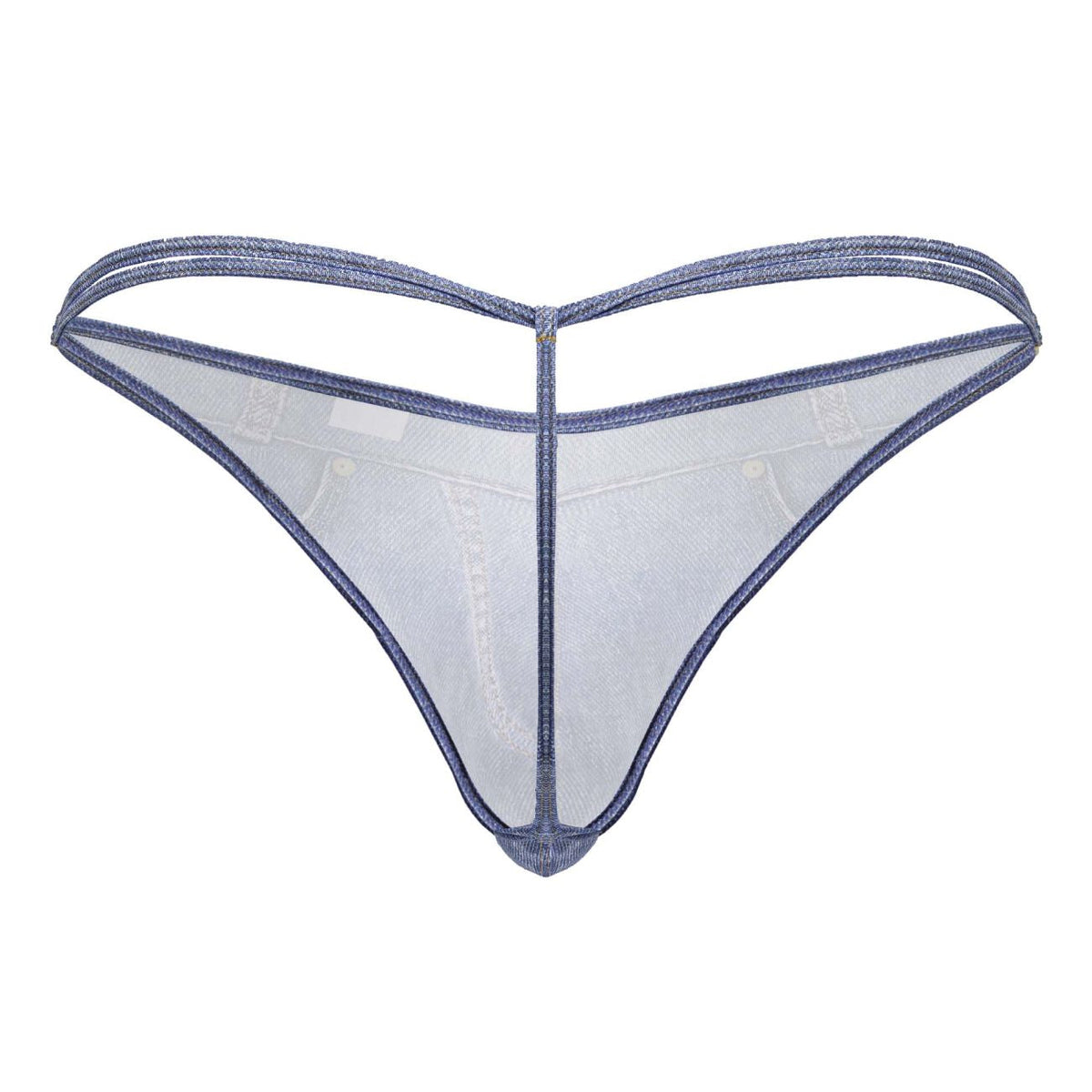 CandyMan Cowboy Thongs - Denim Blue