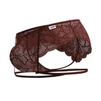 CandyMan Garter Lace Briefs - Burgundy