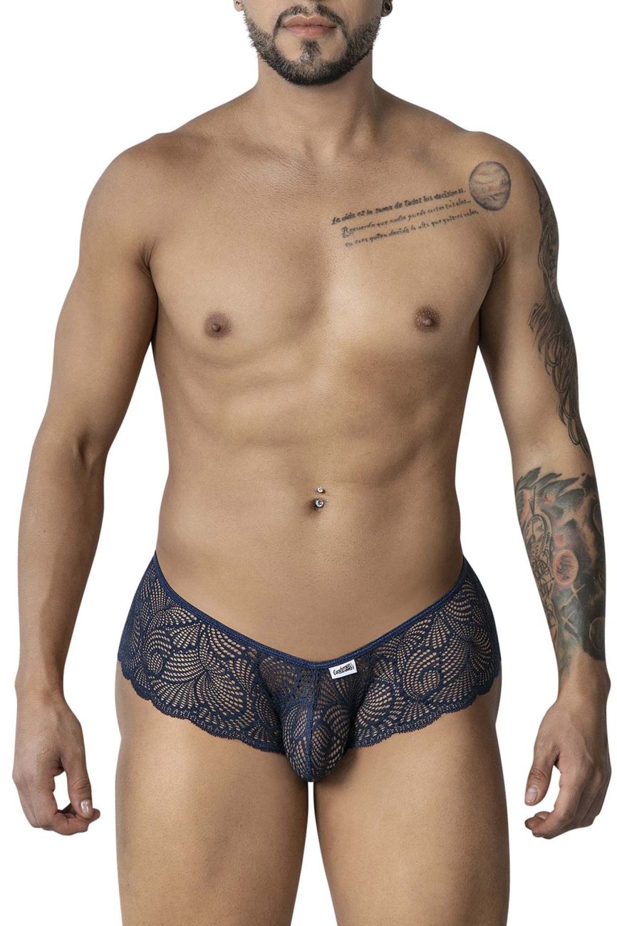 CandyMan Keyhole Back Lace Trunks - Navy