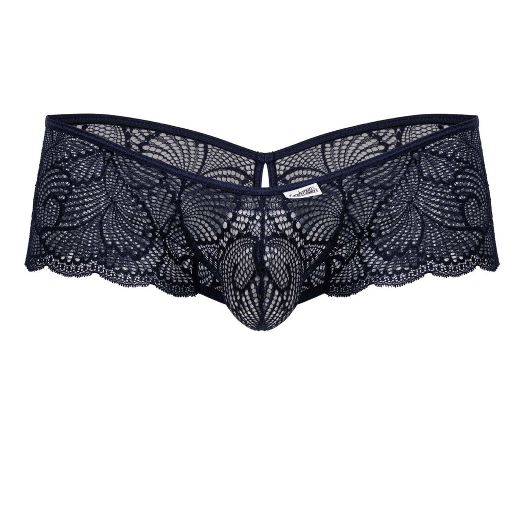 CandyMan Keyhole Back Lace Trunks - Navy