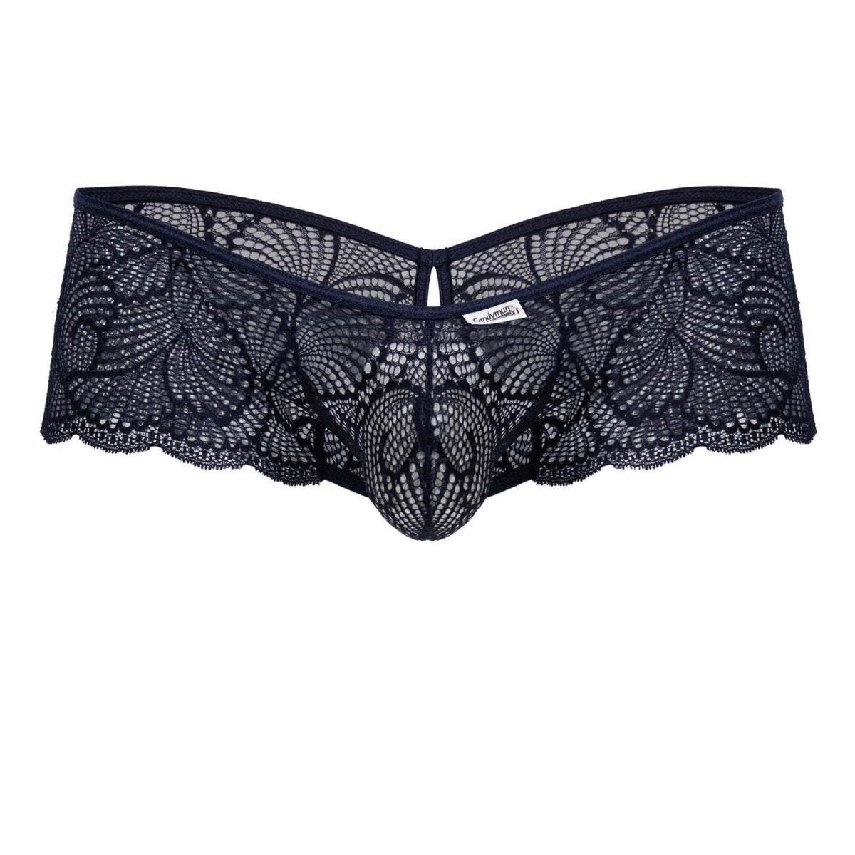 CandyMan Keyhole Back Lace Trunks - Navy