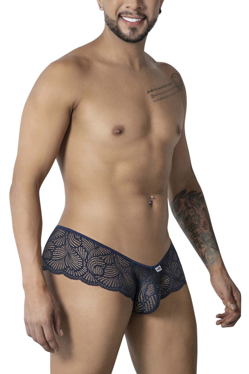 CandyMan Keyhole Back Lace Trunks - Navy