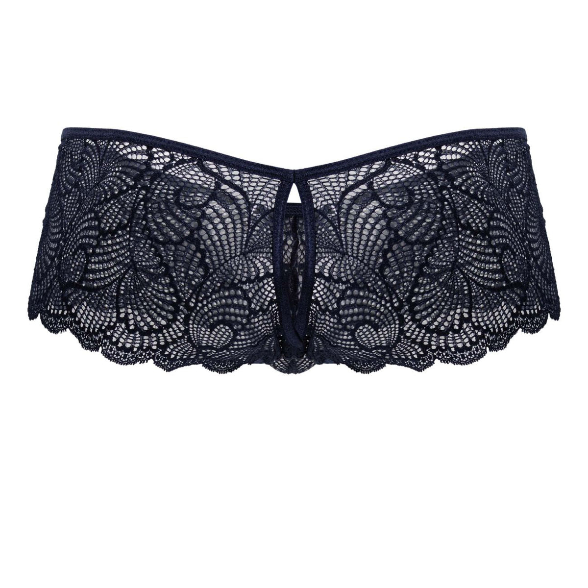CandyMan Keyhole Back Lace Trunks - Navy