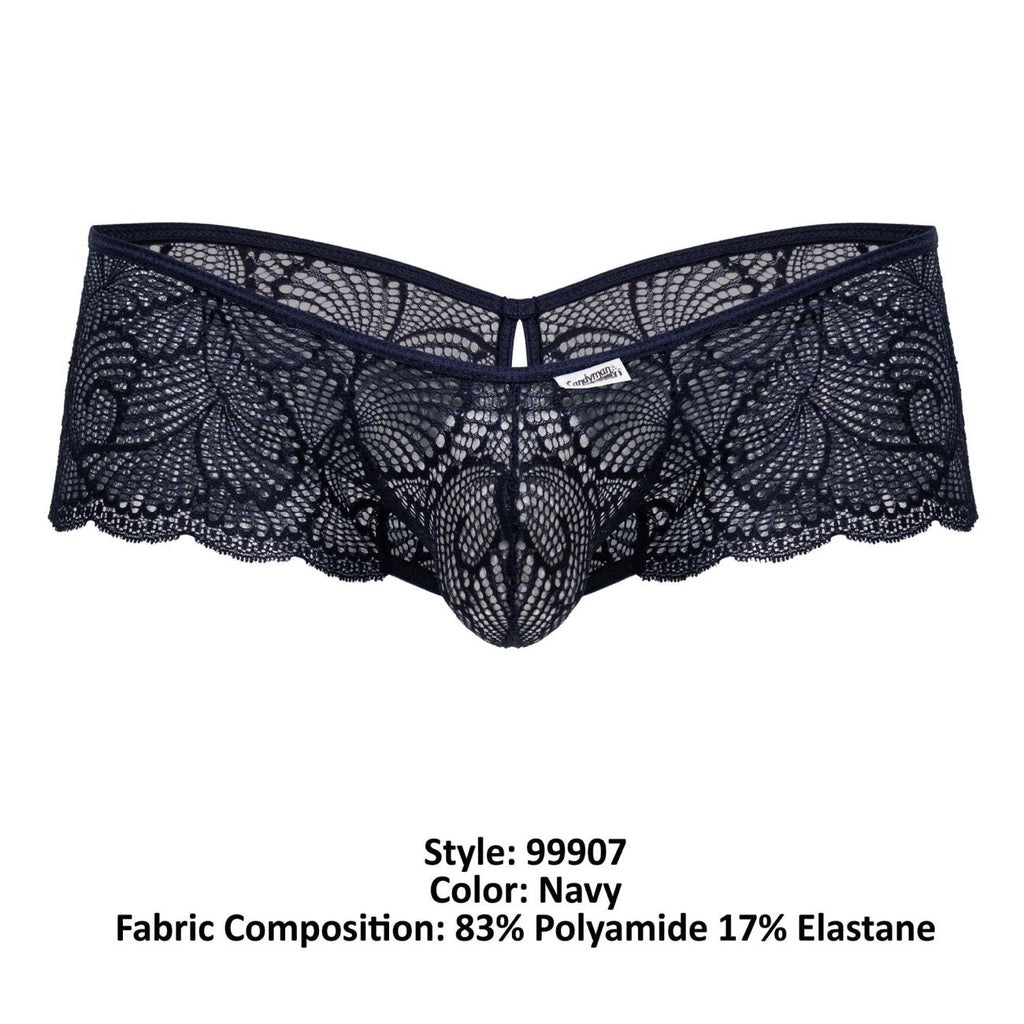 CandyMan Keyhole Back Lace Trunks - Navy