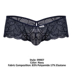 CandyMan Keyhole Back Lace Trunks - Navy