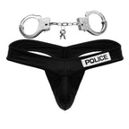 CandyMan Police Thongs - Black