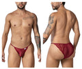 CandyMan Lace Briefs - Burgundy