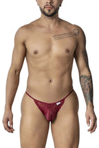CandyMan Lace Briefs - Burgundy