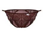 CandyMan Lace Briefs - Burgundy