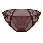 CandyMan Lace Briefs - Burgundy