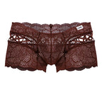 CandyMan Criss-Cross Lace Trunks - Burgundy
