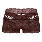 CandyMan Criss-Cross Lace Trunks - Burgundy