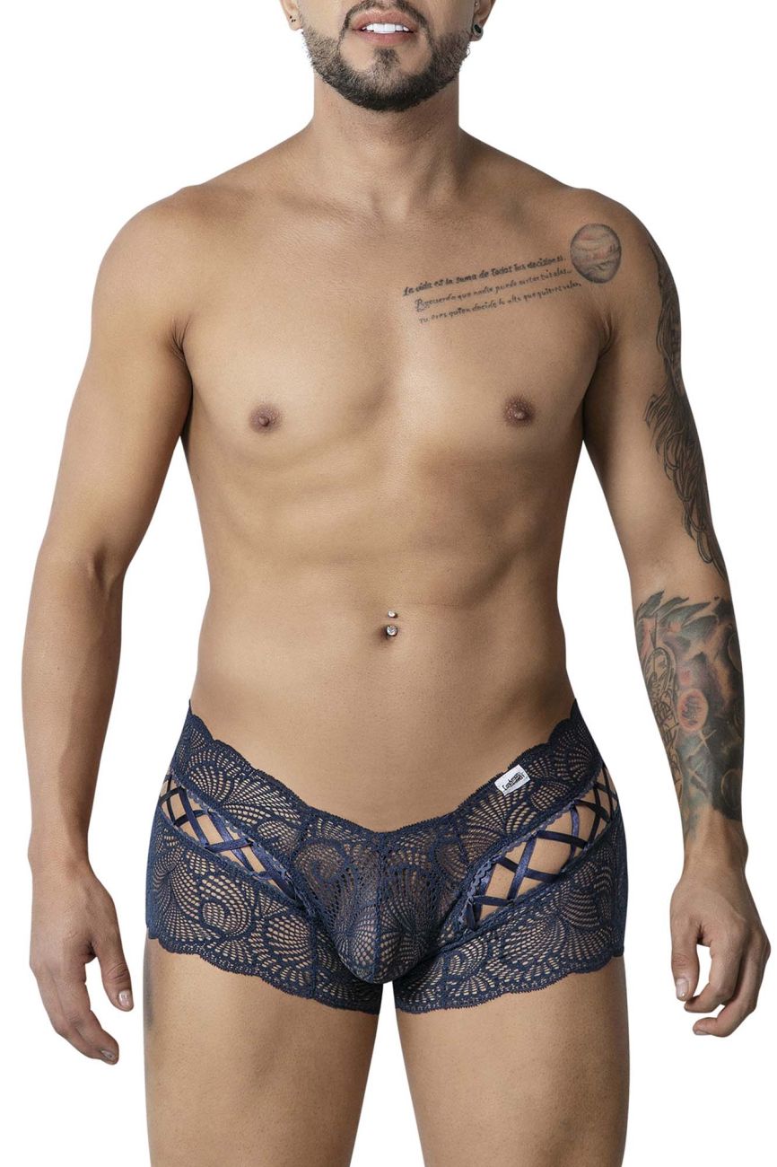 CandyMan Criss-Cross Lace Trunks - Navy