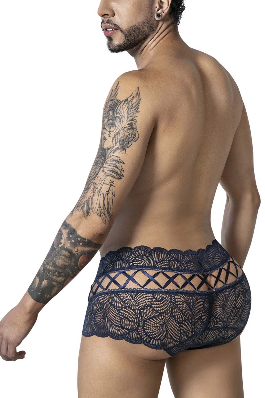 CandyMan Criss-Cross Lace Trunks - Navy