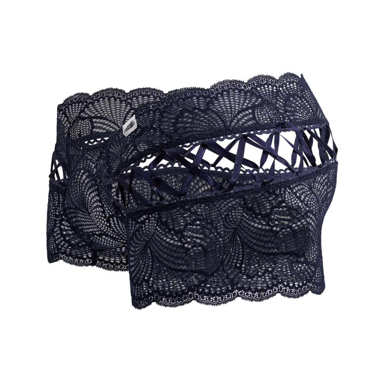 CandyMan Criss-Cross Lace Trunks - Navy