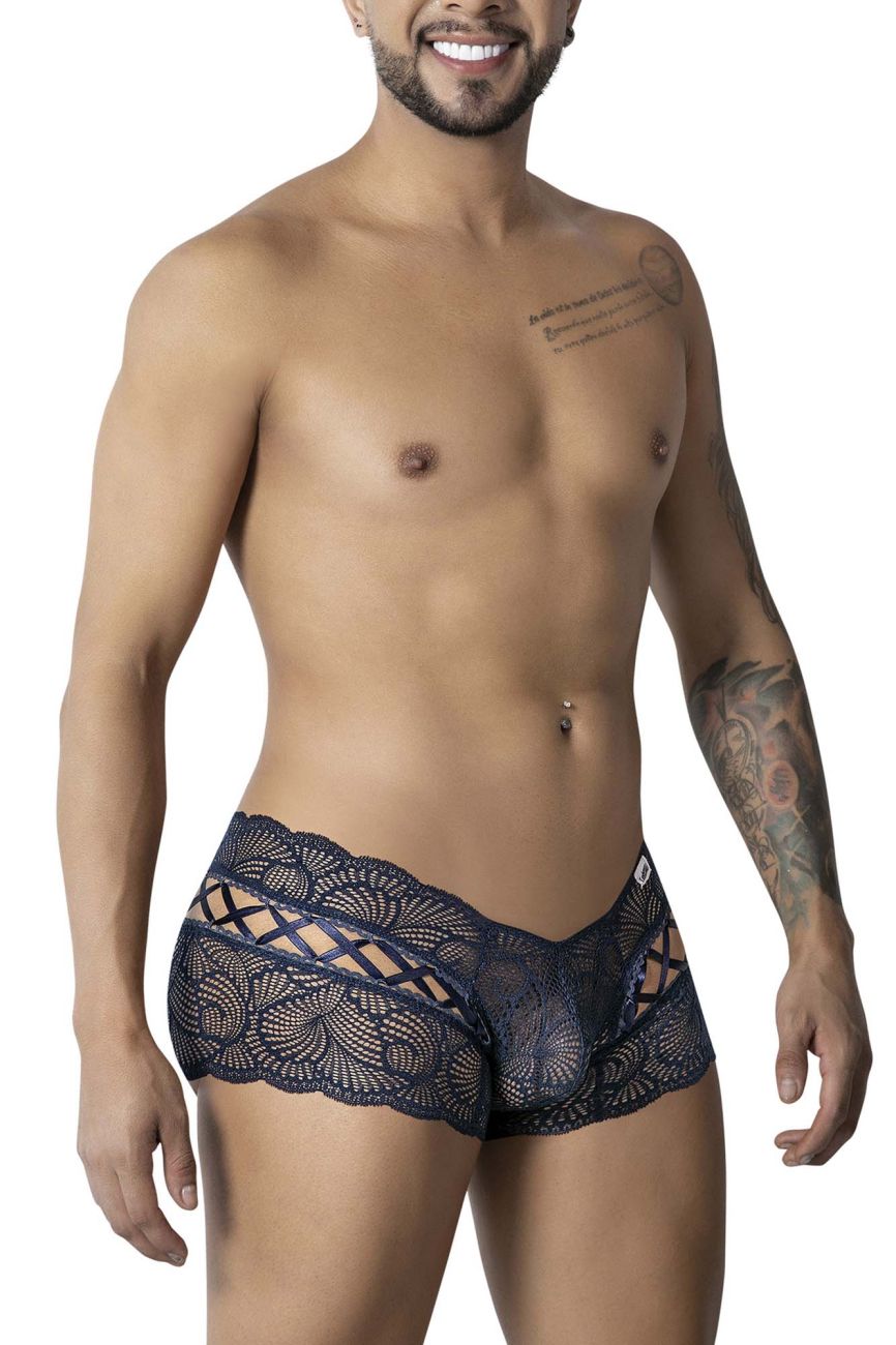 CandyMan Criss-Cross Lace Trunks - Navy