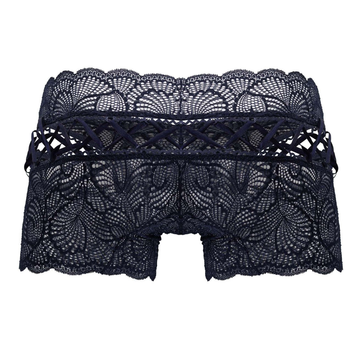 CandyMan Criss-Cross Lace Trunks - Navy