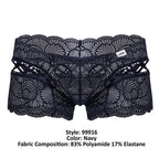 CandyMan Criss-Cross Lace Trunks - Navy