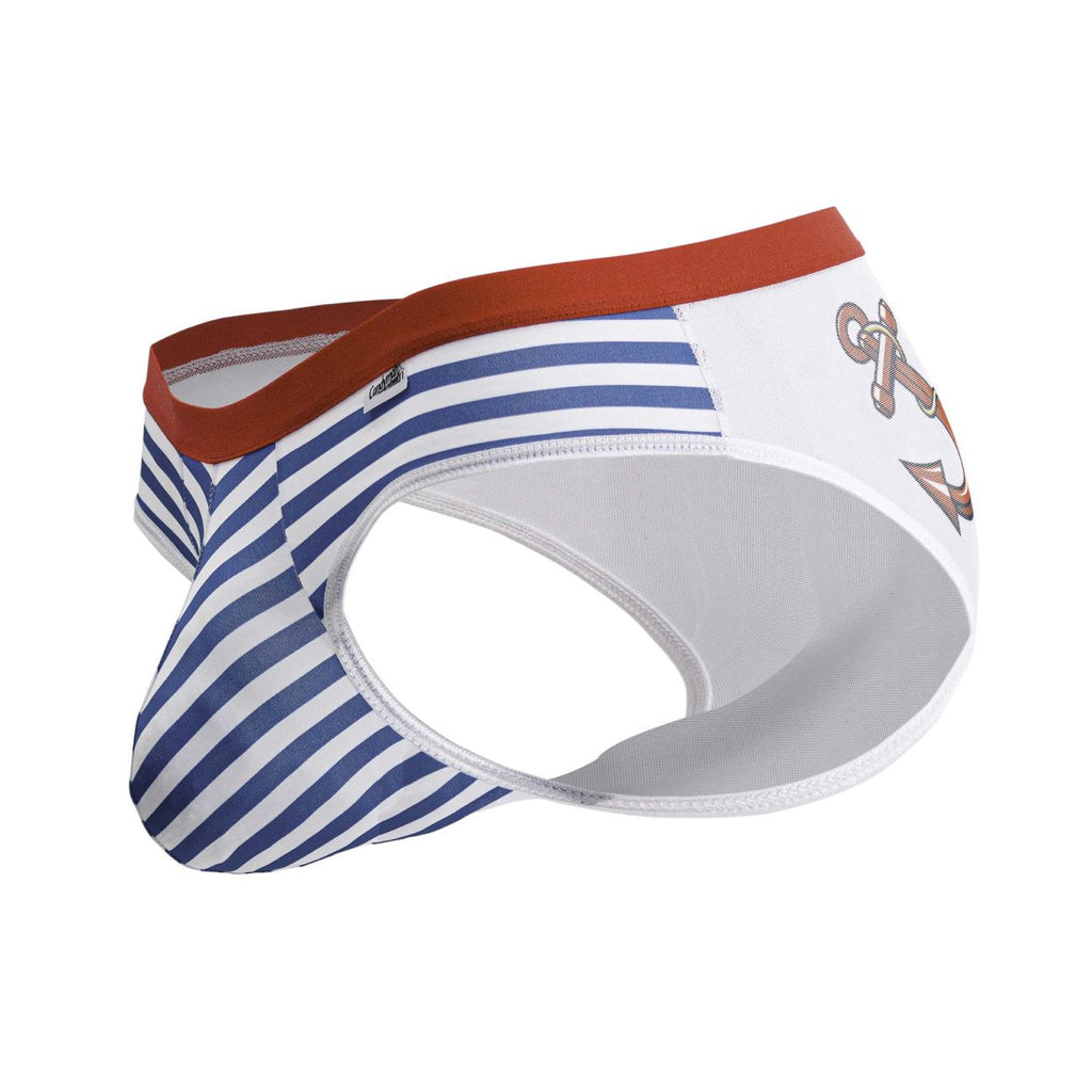 CandyMan Sailor Briefs - Blue-White