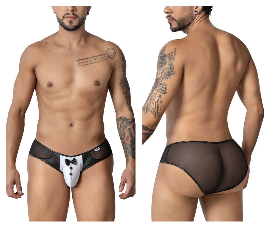 CandyMan Tuxedo Briefs - Black-White