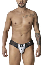 CandyMan Tuxedo Briefs - Black-White
