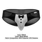 CandyMan Tuxedo Briefs - Black-White