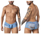 CandyMan Cowboy Trunks Back Pocket Cutout - Denim Blue