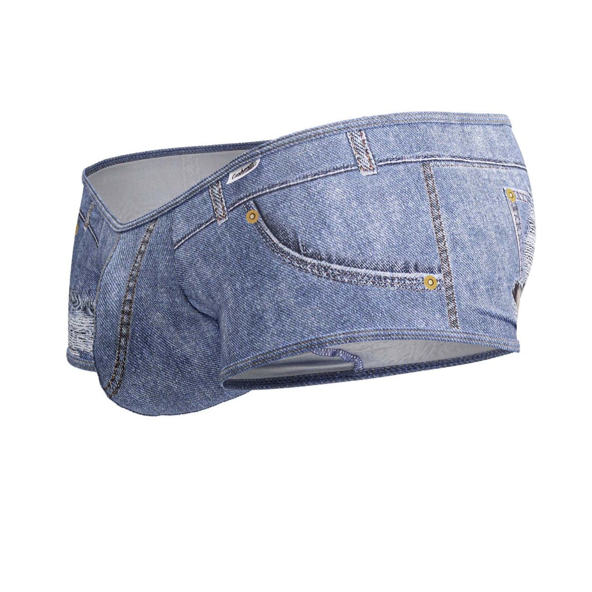 CandyMan Cowboy Trunks Back Pocket Cutout - Denim Blue
