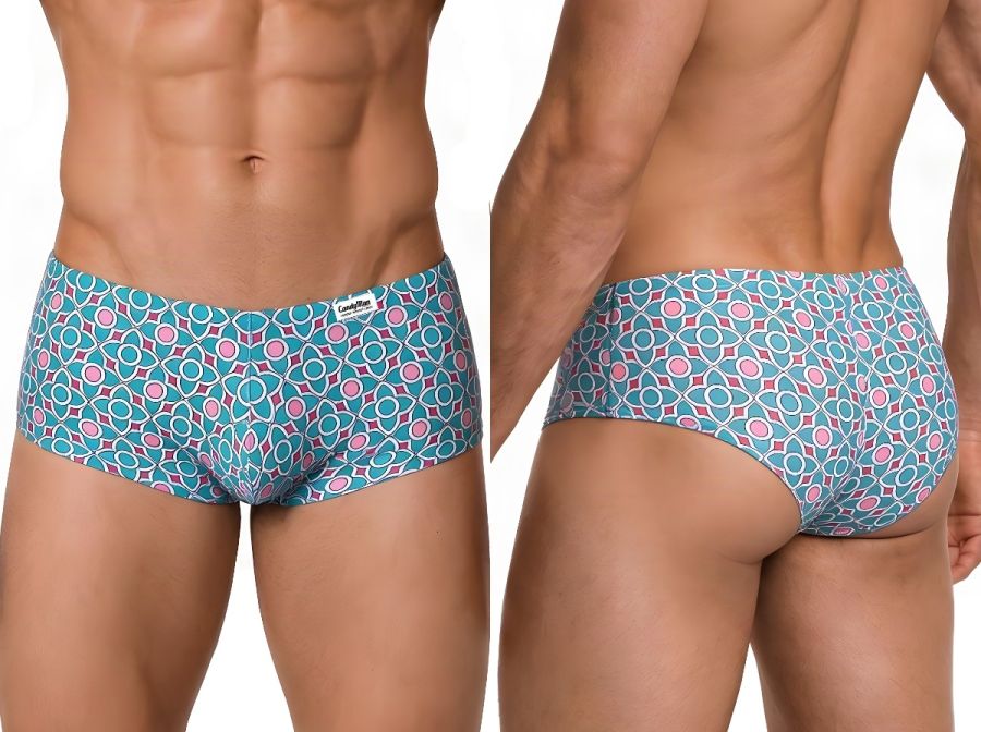 CandyMan Printed Low Rise Trunks - Printed Blue