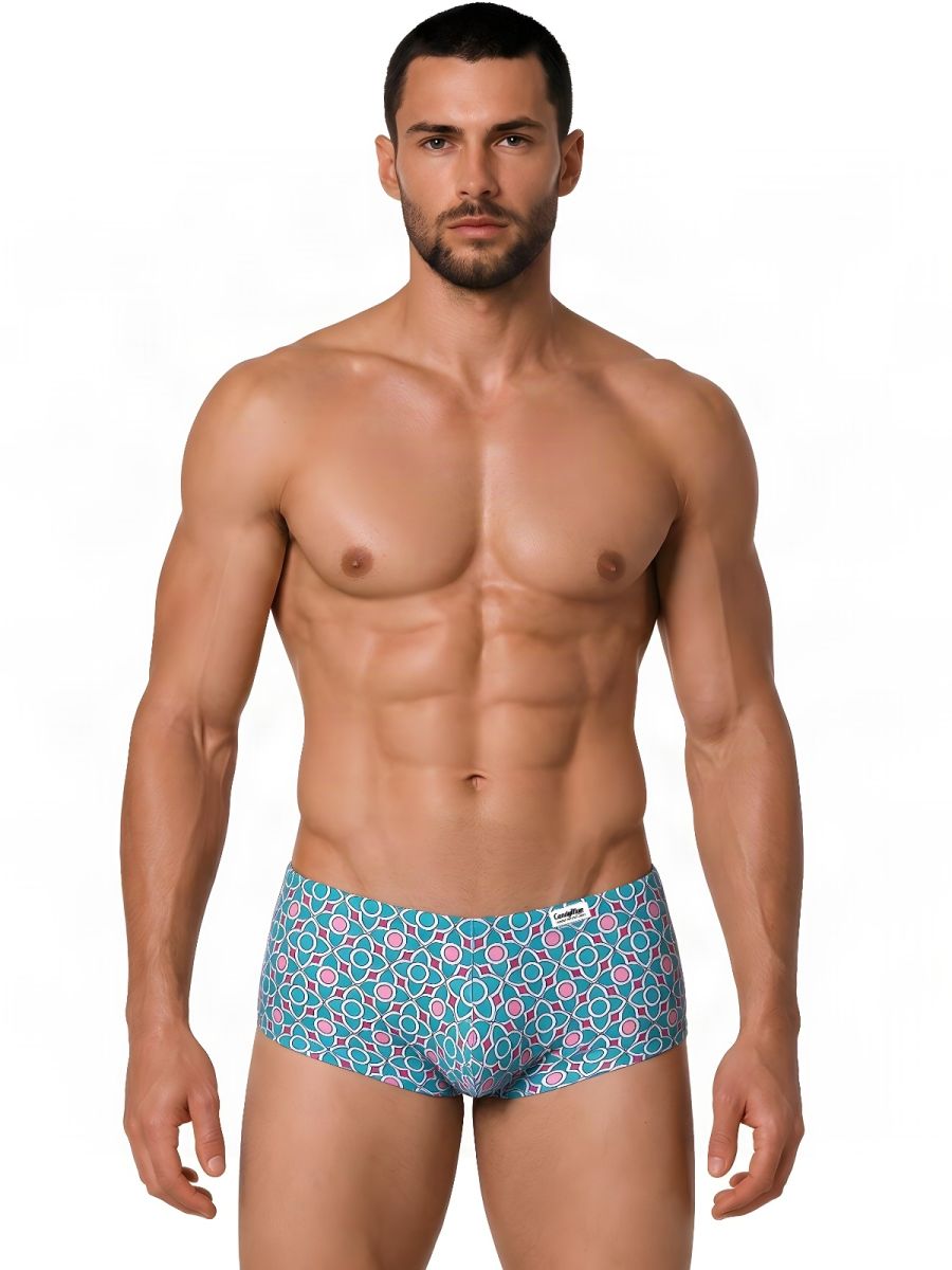 CandyMan Printed Low Rise Trunks - Printed Blue