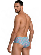 CandyMan Printed Low Rise Trunks - Printed Blue