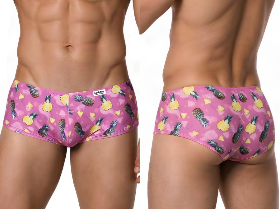 CandyMan Printed Low Rise Trunks - Printed Pink