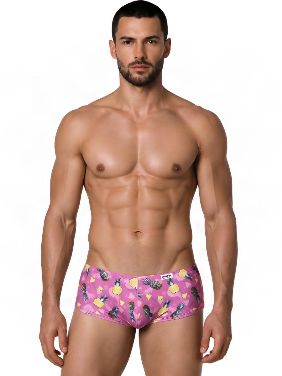 CandyMan Printed Low Rise Trunks - Printed Pink