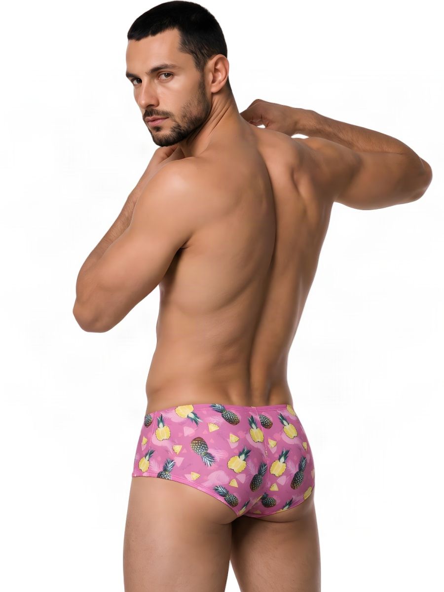 CandyMan Printed Low Rise Trunks - Printed Pink