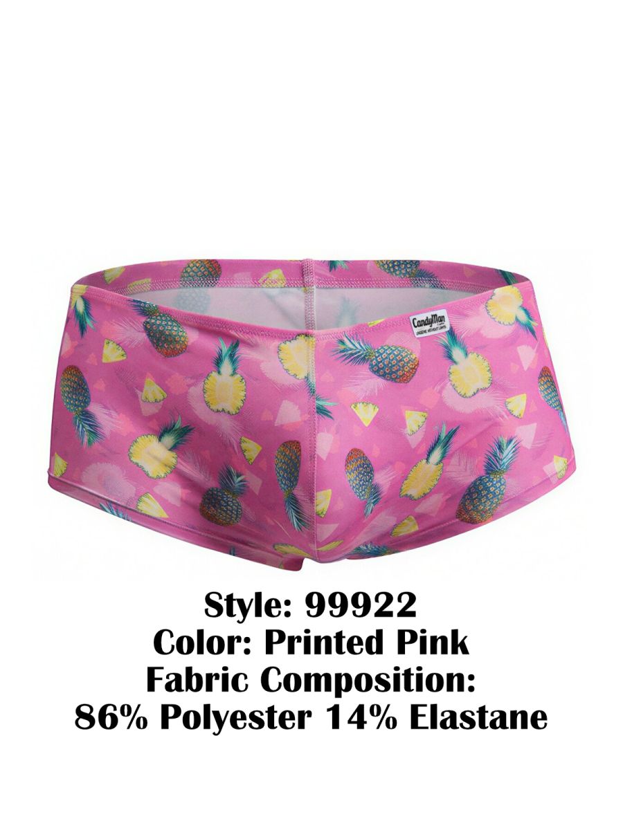 CandyMan Printed Low Rise Trunks - Printed Pink