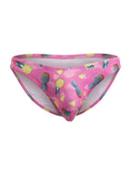 CandyMan Printed Bikini Briefs - Printed Pink