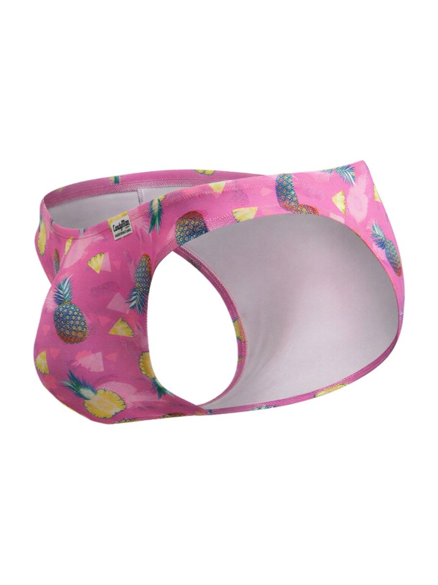 CandyMan Printed Bikini Briefs - Printed Pink